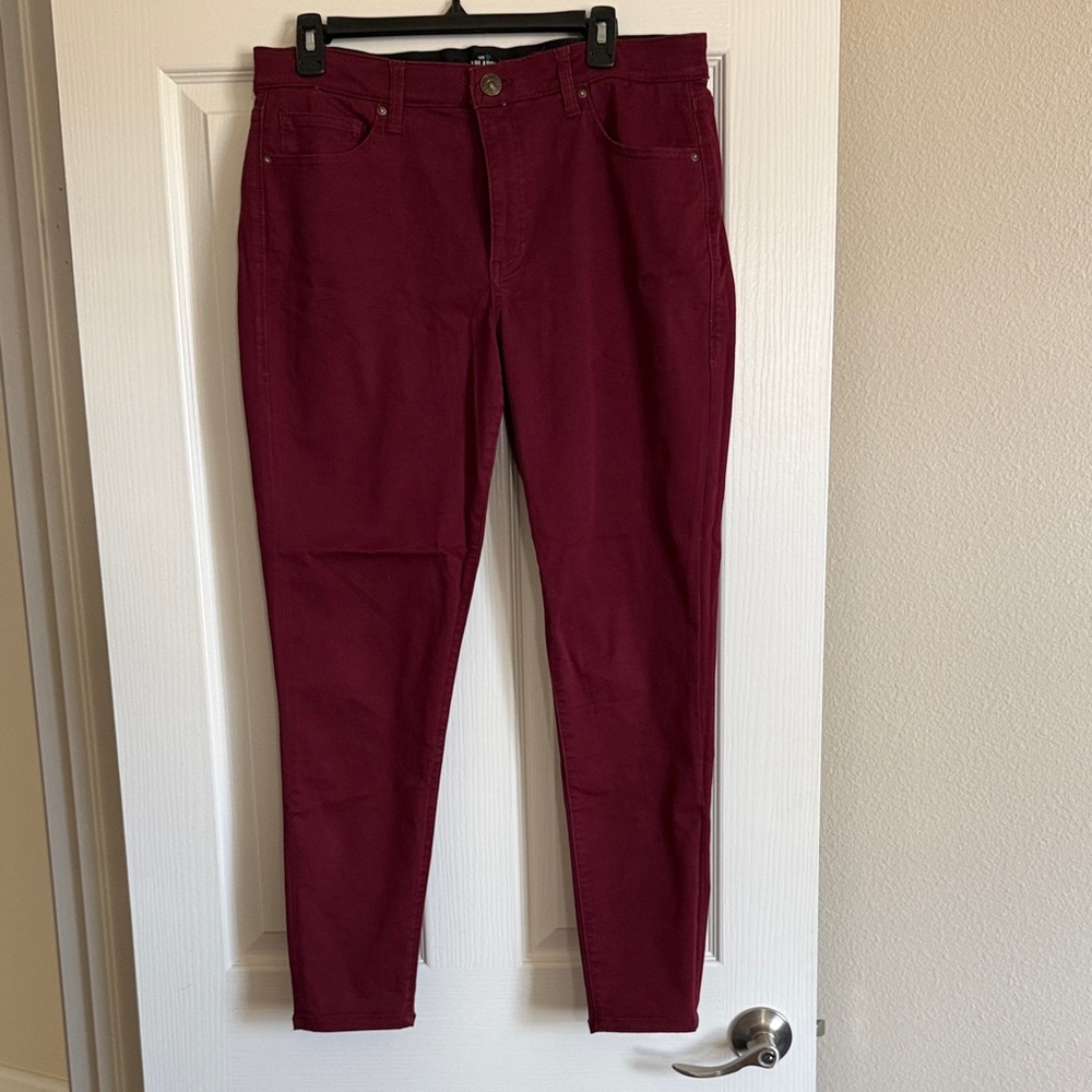 LuLaRoe Women's Skinny Jeans in Deep Burgundy